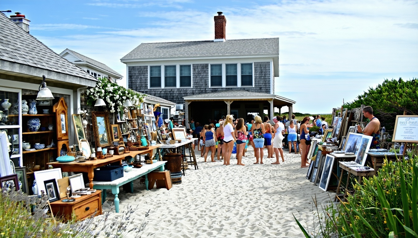 Every summer the picturesque beach house nestled along the sunkissed shores transforms into a bustling hub of activity as locals and vacationers alike gather for the muchanticipated annual yard sale With the gentle sound of waves crashing in the back-1